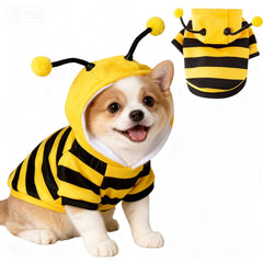 TBAMTBW vue avant du costume abeille montrant ajustement et rayures