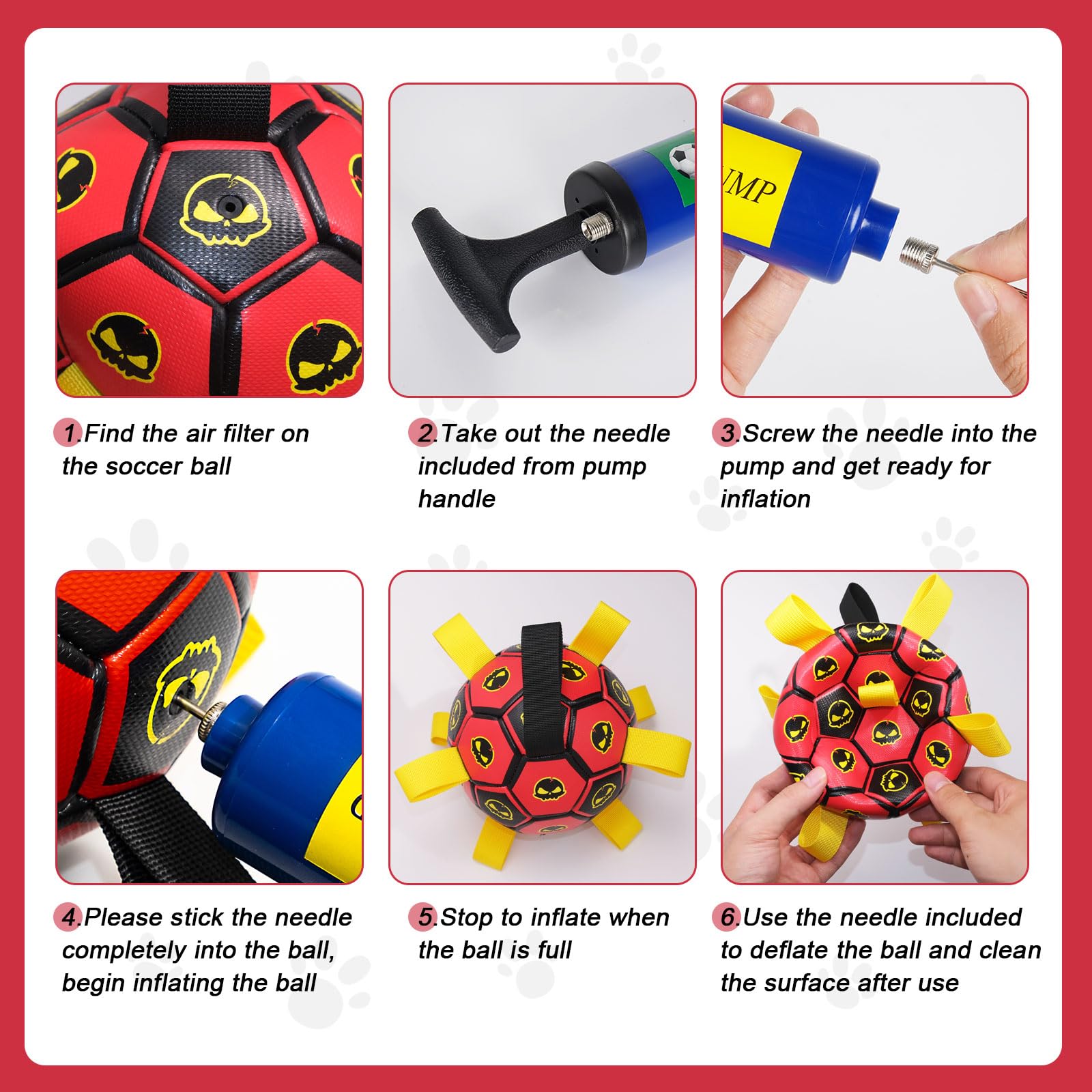 TBC PET ballon près d’une règle pour comparaison de taille pratique