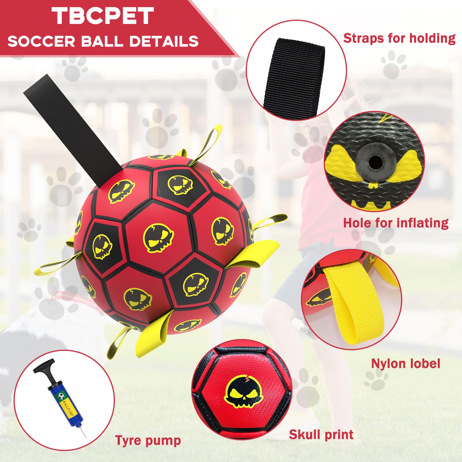 TBC PET pompe et embout fournis pour gonflage facile