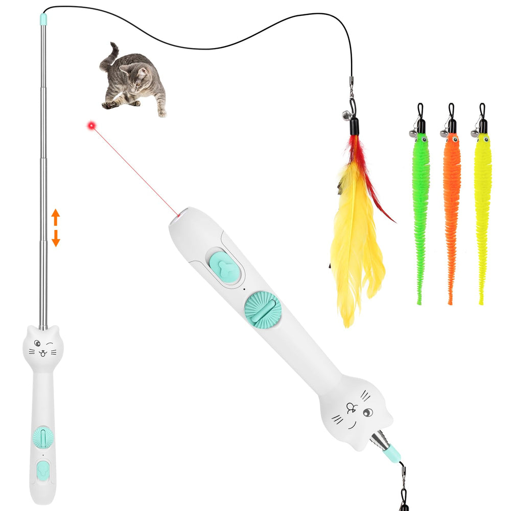 TBTeek jouet canne télescopique face avant montrant une prise ergonomique et rangement pratique