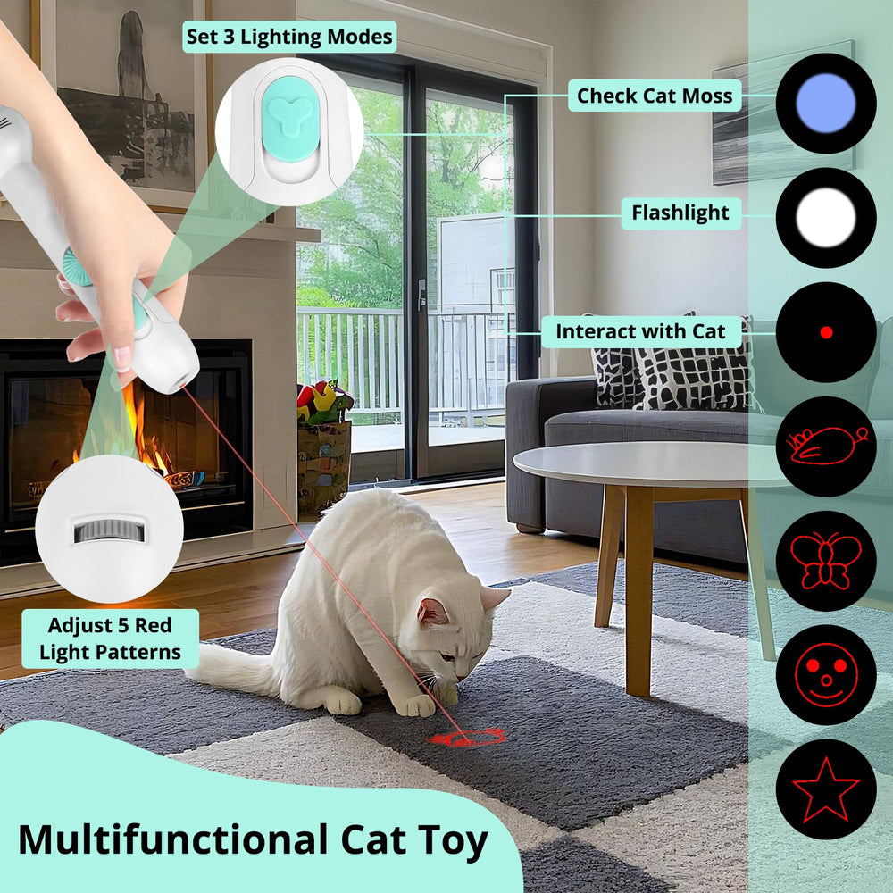 TBTeek jouet en usage avec chat sautant, stimulé et en exercice actif