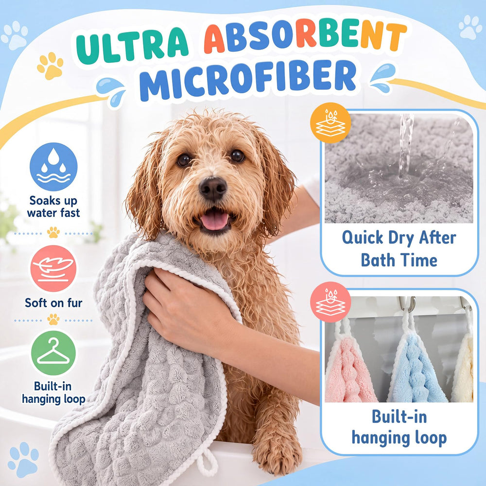 Tcbelosion serviette utilisée pour sécher un chien, confort et douceur