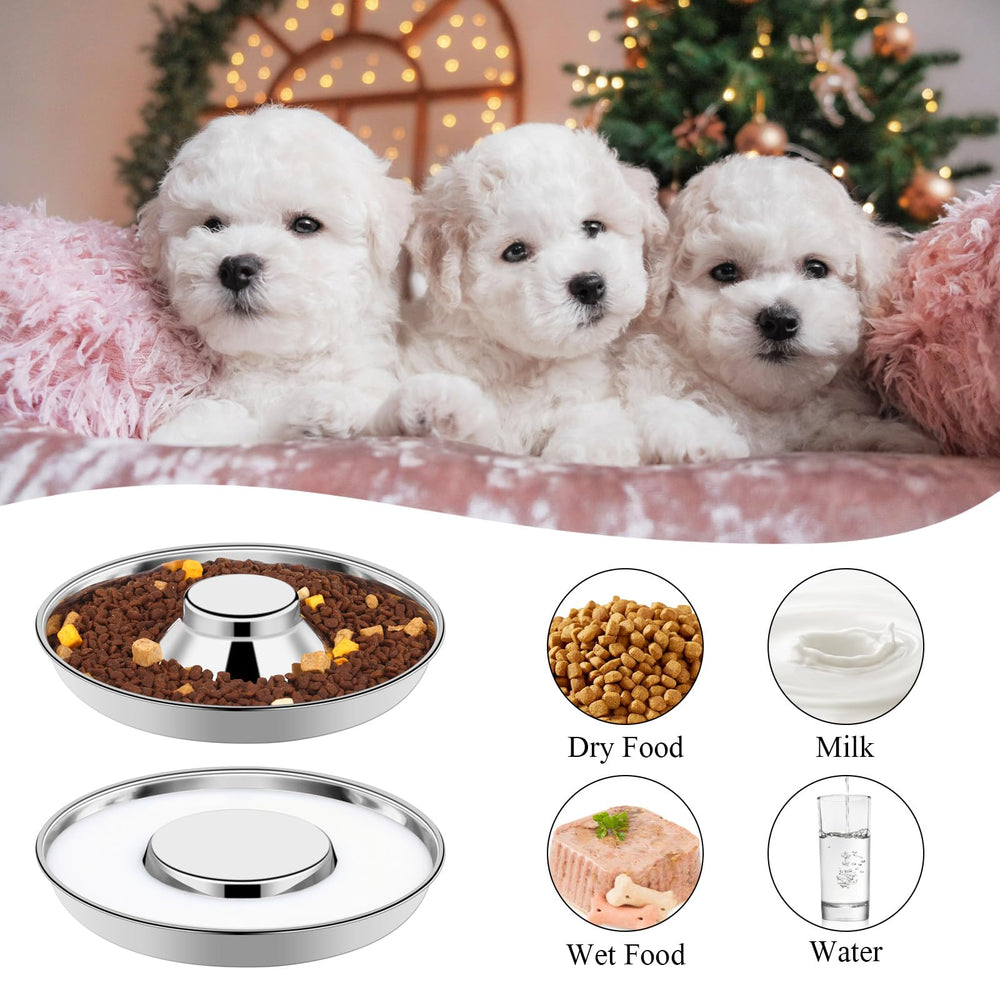 tchrules gamelles en usage avec chiots facilitant repas groupés