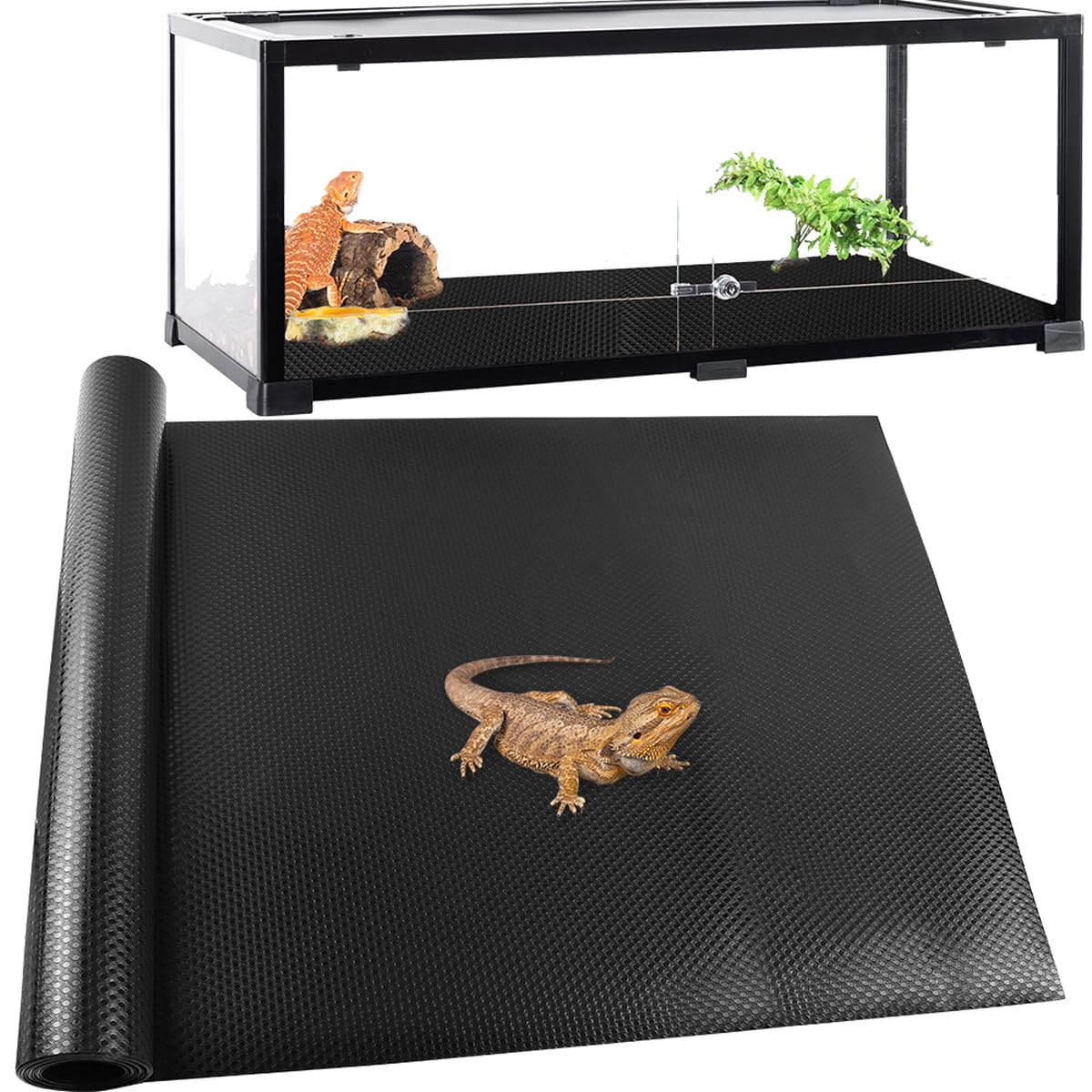 TCYPUHL tapis terrarium vue avant montrant finition résistante et protection durable