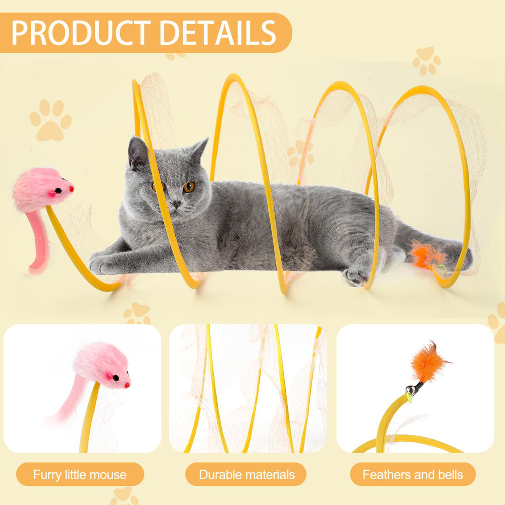 TEASIK tunnel en usage intérieur avec chat jouant, favorise activité