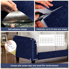 TEBANTY tapis en usage sur canapé réduit dégâts visibles