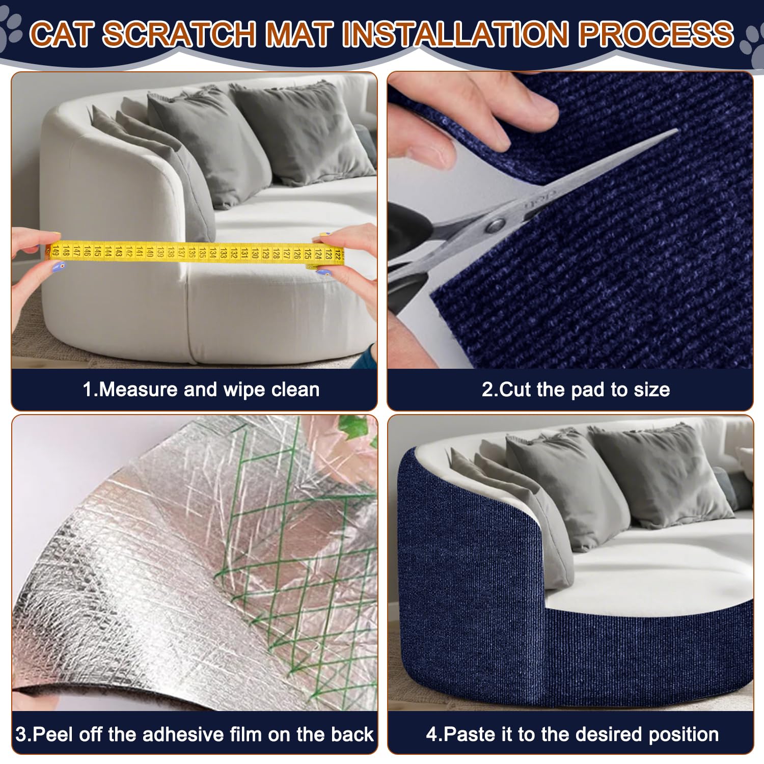 TEBANTY posé sur cadre de porte protège surface fréquentée