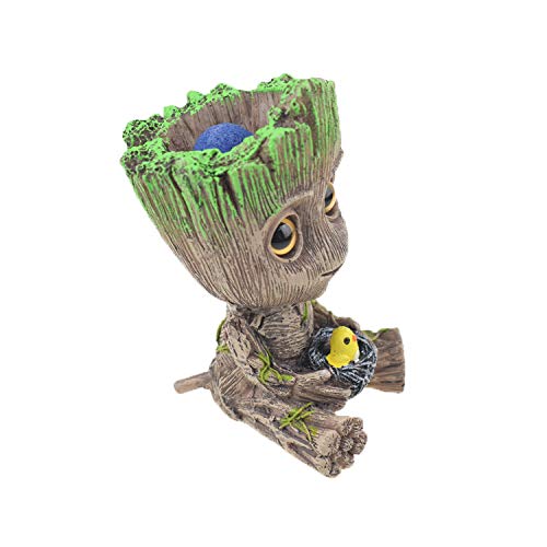 TEEMO Groot intégré dans un aquascape accentuant esthétique naturelle