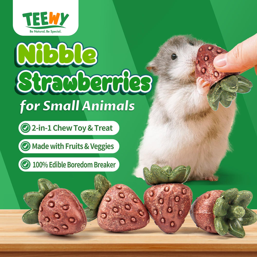 TEEWY fraise tenue en main illustrant échelle et taille adaptée