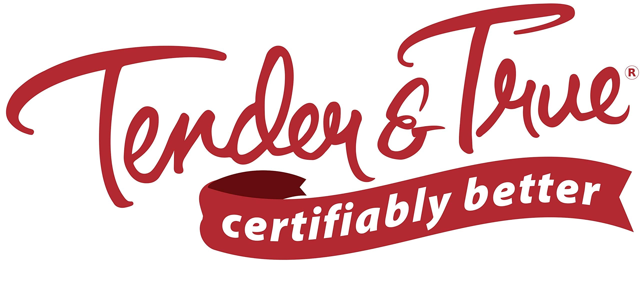 Tender & True sac 4 lb tenu en main pour comparaison d'échelle, format pratique