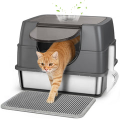tenizo vue avant du bac en inox montrant fermeture et design durable