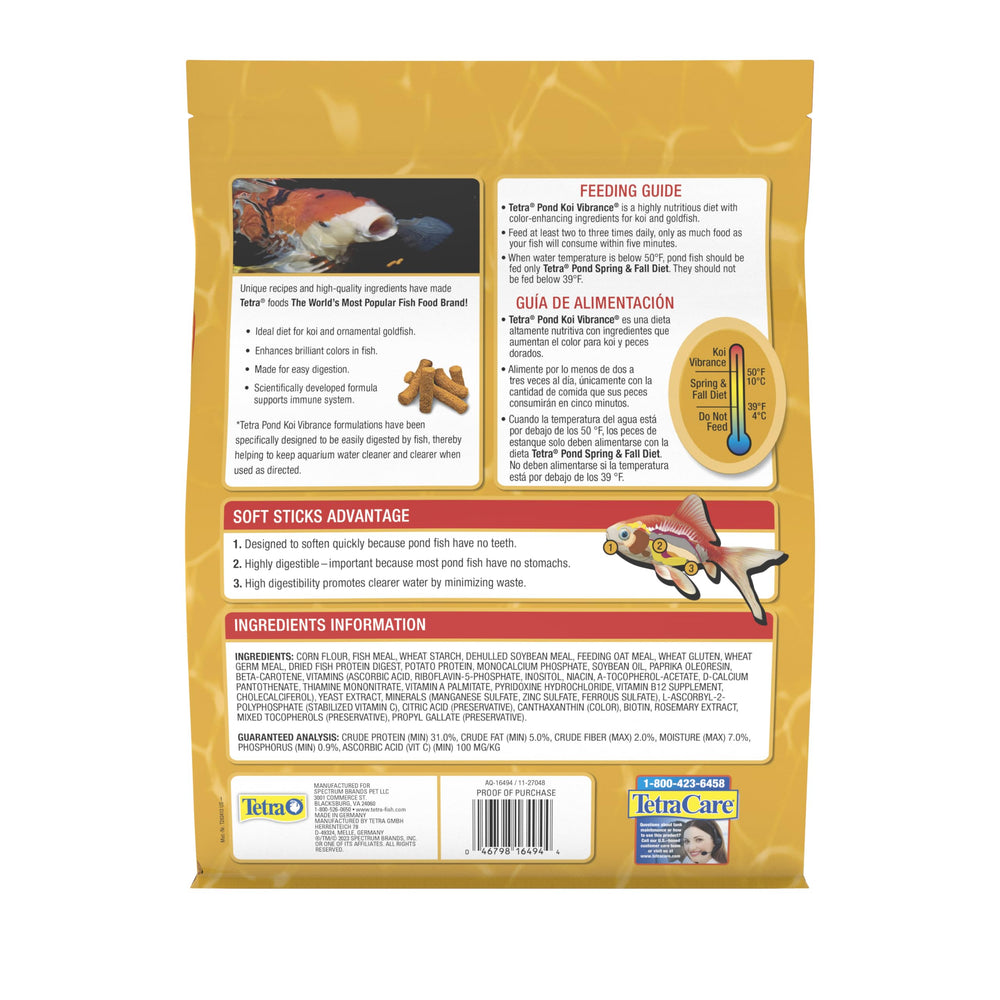 Tetra gros plan des bâtonnets doux montrant texture et facilité d'ingestion