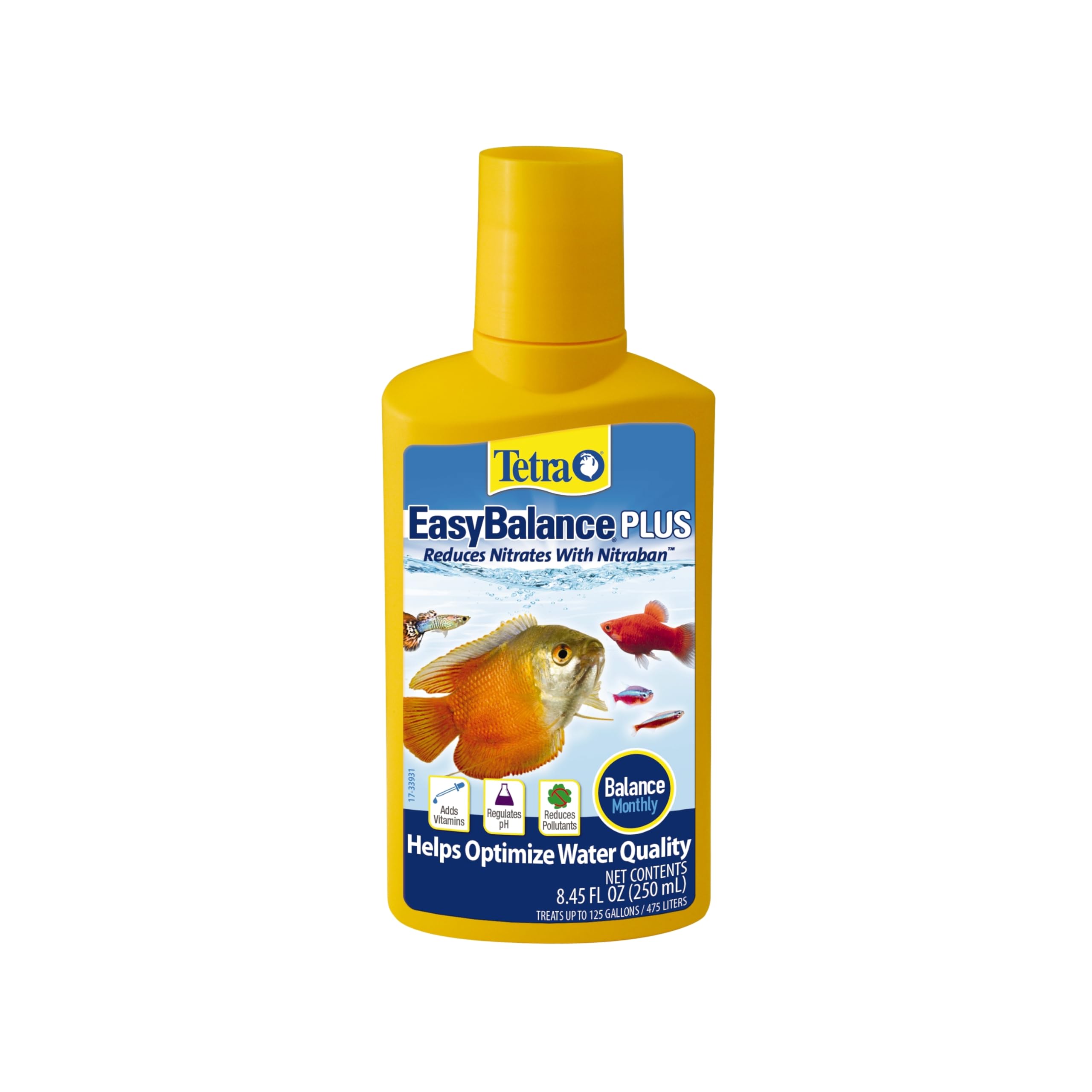 Tetra EasyBalance Plus flacon face montrant l'étiquette et usage simple