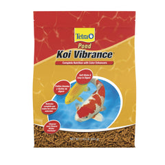 Tetra emballage avant Koi Vibrance montrant 1,43 lb et bénéfice d'amélioration des couleurs