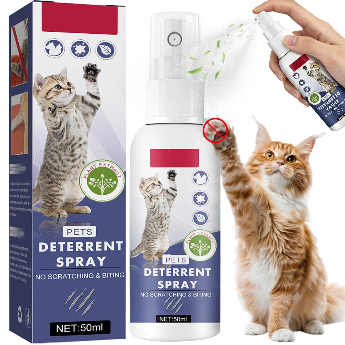 Tetra flacon 50 ml montrant l'avant et l'étiquette pour protection mobilier