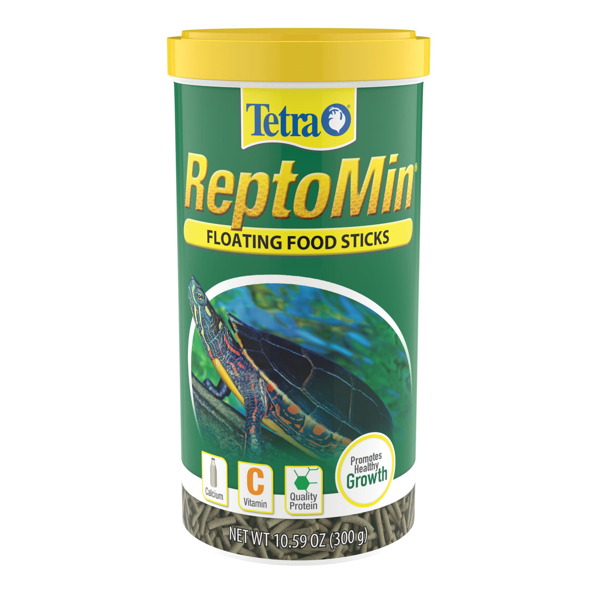 Tetra ReptoMin emballage avant montrant la marque et bénéfice nutritionnel