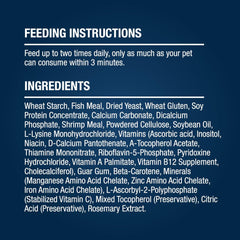 Étiquette Tetra ReptoMin avec instructions de nourrissage claires