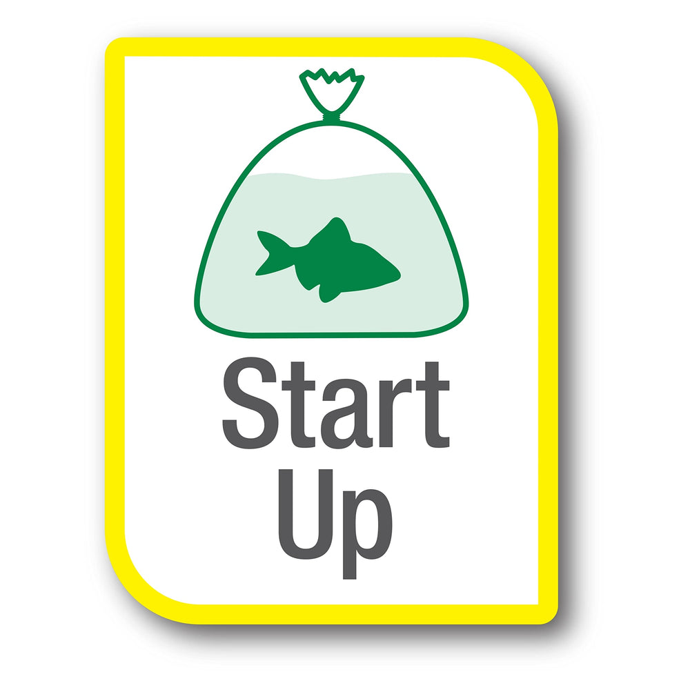 Tetra SafeStart Plus étiquette lisible indiquant bactéries vivantes et instructions