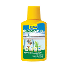 Tetra SafeStart Plus flacon avant montrant emballage et usage rapide