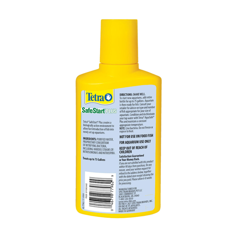 Tetra SafeStart Plus gros plan sur texture du produit pour dosage précis