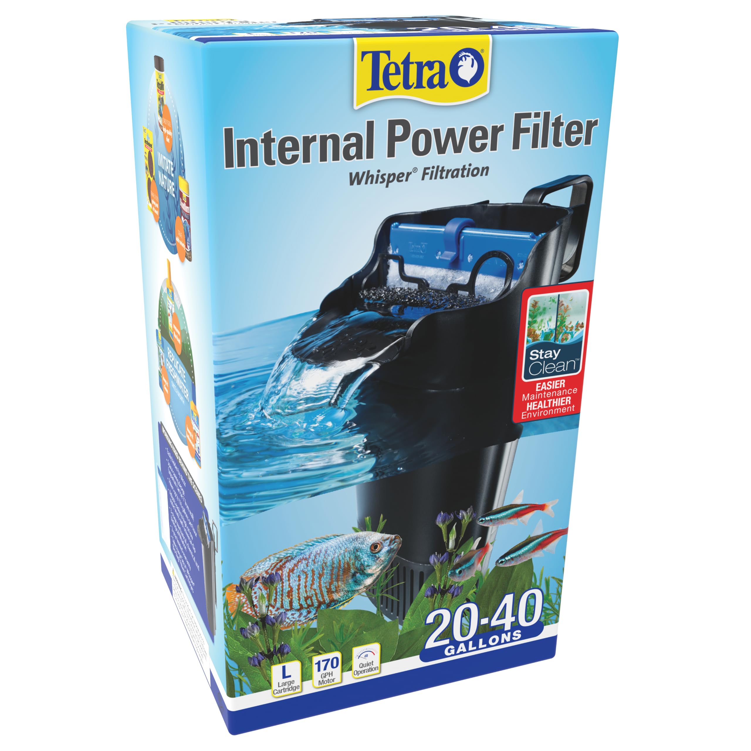 Tetra cartouche Whisper Bio-Bag gros plan montrant média filtrant efficace