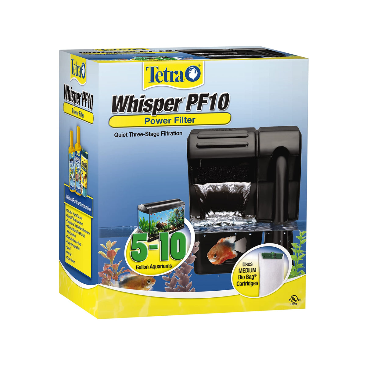 Tetra Whisper vue frontale montrant boîtier compact et montage discret pour gain de place