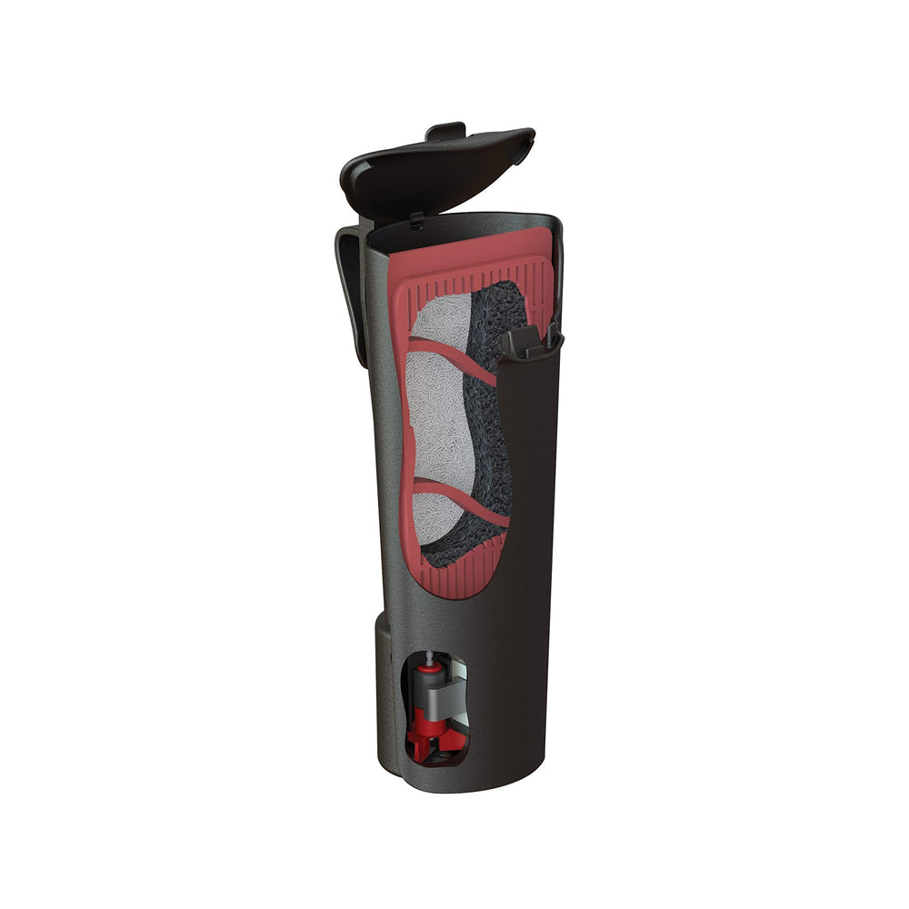 Tetra filtre Whisper clip et ventouse montrant installation flexible