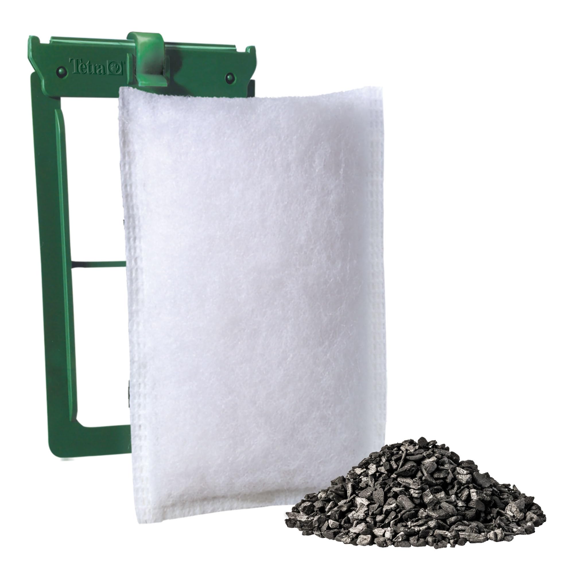 Tetra gros plan sur le sachet de charbon ultra-activé, adsorption améliorée des odeurs
