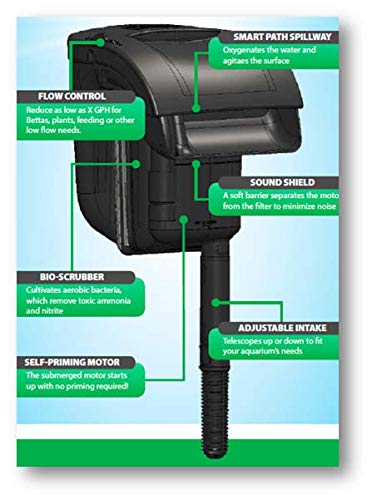 Tetra Whisper IQ cartouche Bio-Bag insérée pour une filtration facile