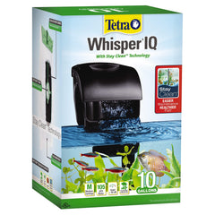 Tetra Whisper IQ vue de face montrant un filtre compact et silencieux