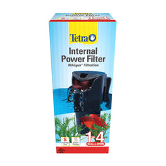 Tetra filtre Whisper vue frontale montrant design compact et discrétion