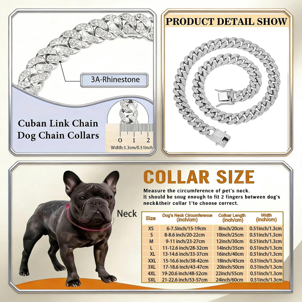 TFOECRF collier porté en fête met en valeur le look du chien