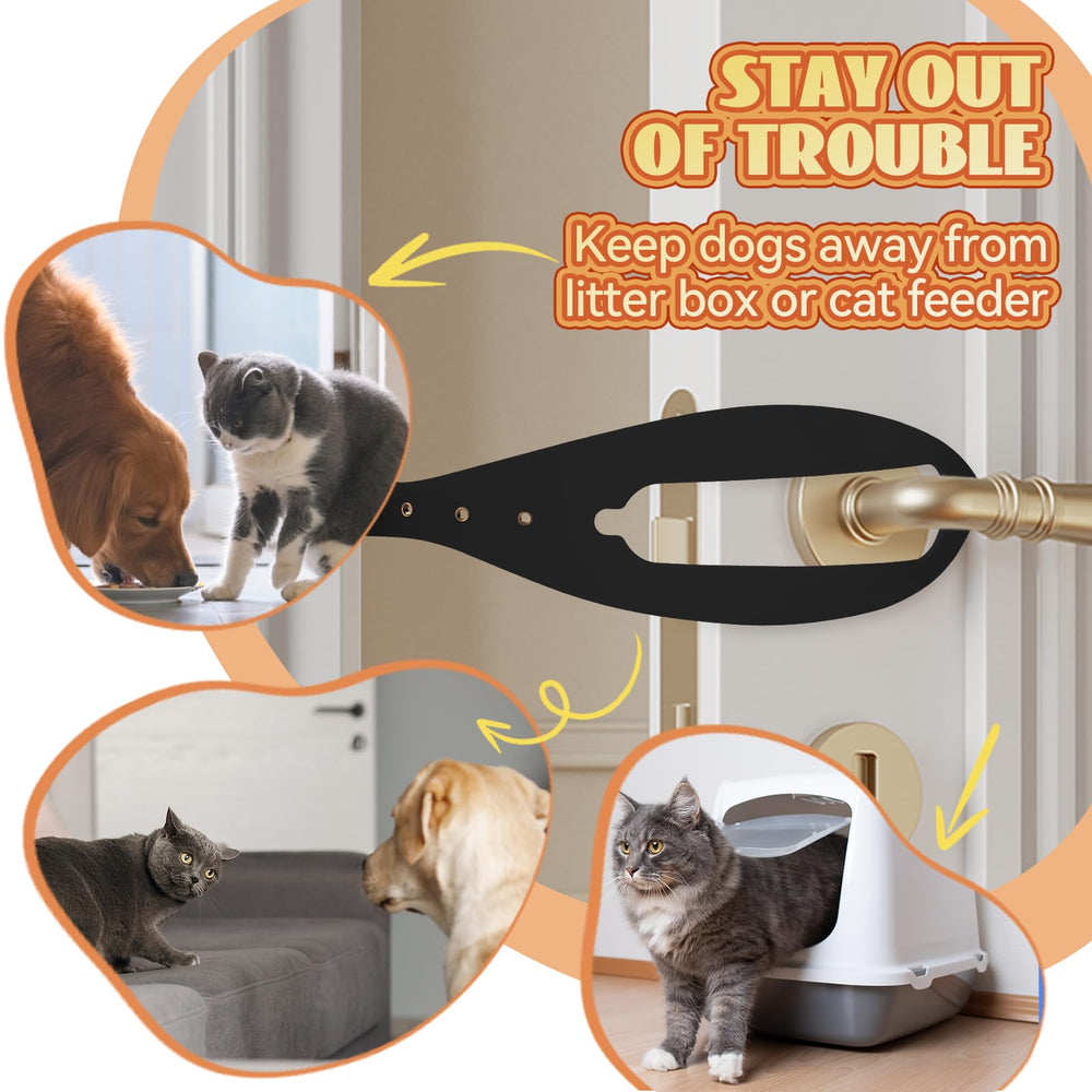TGIOW quatre loquets noirs en pack, solution pour plusieurs portes
