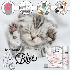 The Blissful Cat Paw Butter application sur patte masse douce et confort pour le chat