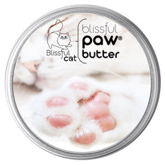 The Blissful Cat Paw Butter pot devant montrant l’emballage et apaisement immédiat