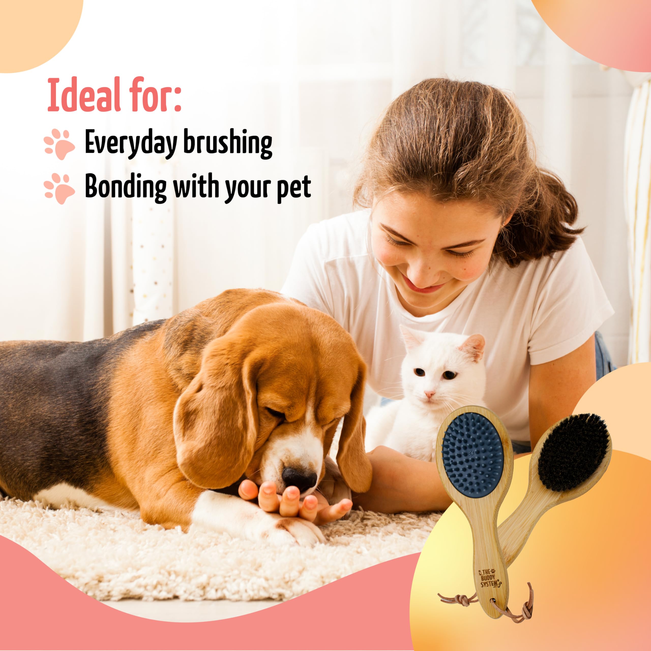 The Buddy System comparaison taille main illustrant ergonomie et contrôle