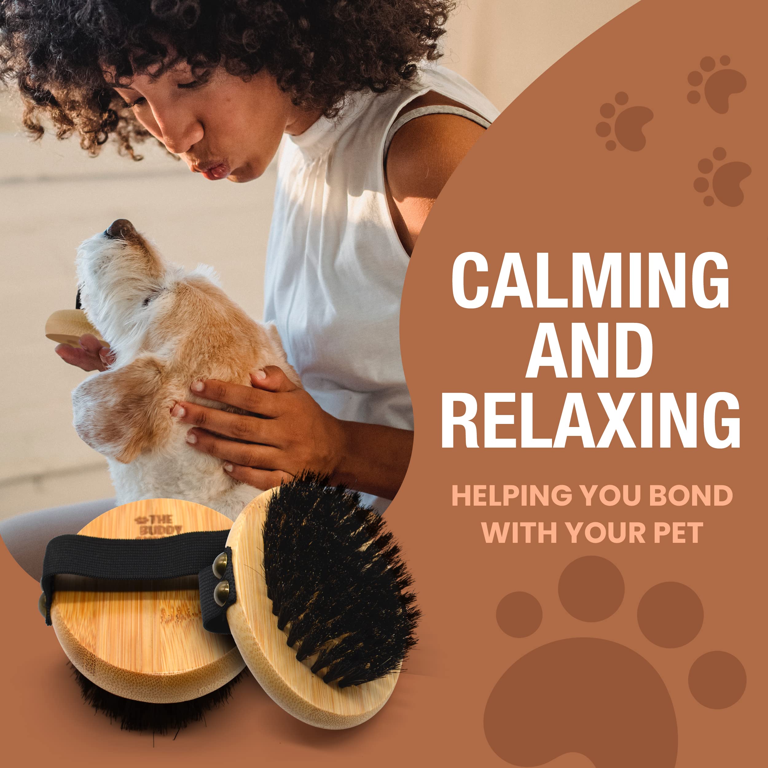 The Buddy System base en caoutchouc montrant stimulation cutanée et retrait des poils