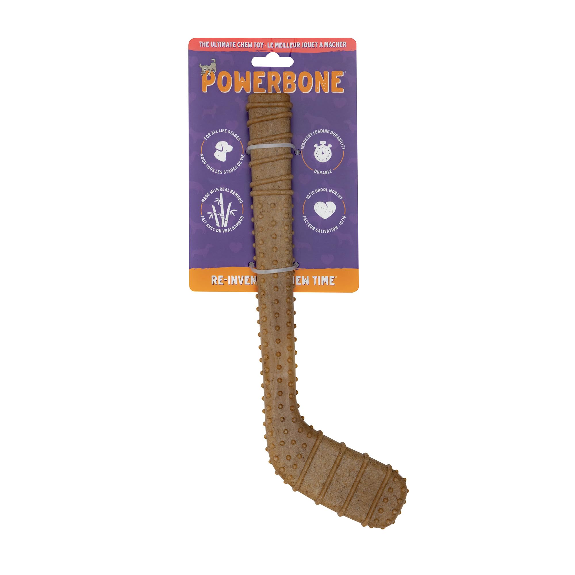 The Chew Club Powerbone face avant montrant forme bâton résistante