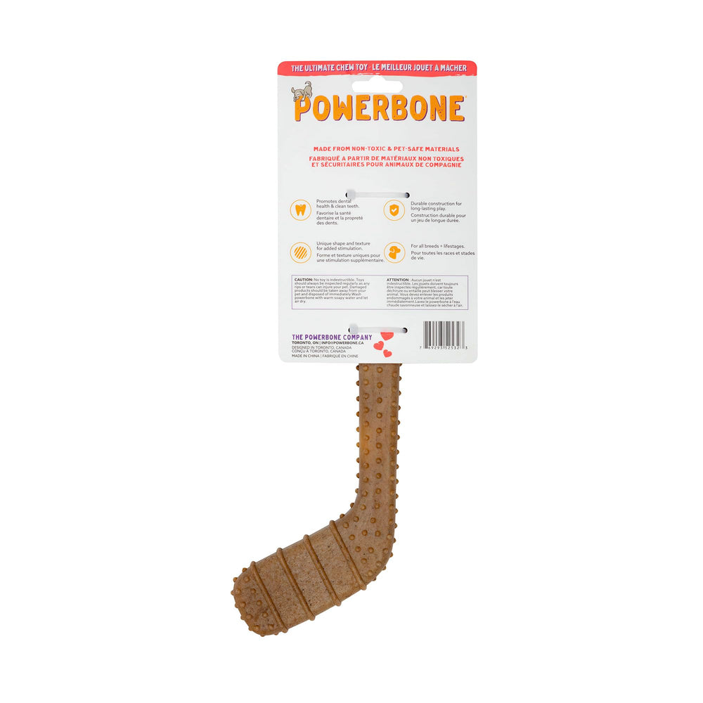 The Chew Club Powerbone gros plan texture nettoie dents pendant mastication