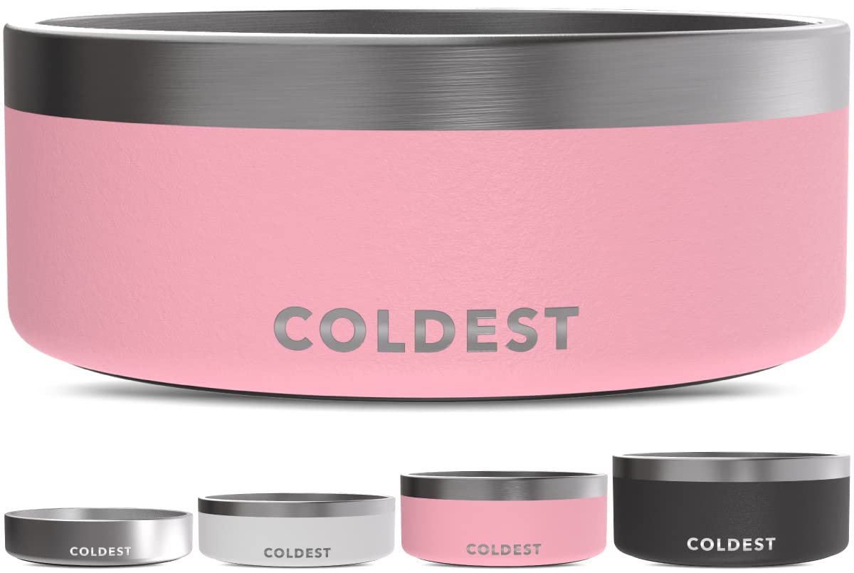The Coldest Water gamelle face avant montrant la finition rose et la forme pratique