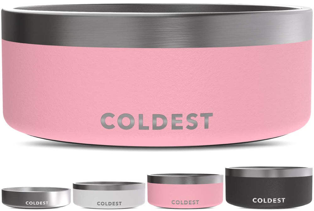 The Coldest Water gamelle face avant montrant la finition rose et la forme pratique