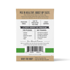 The Honest Kitchen gros plan des morceaux de poulet pour protéines réelles