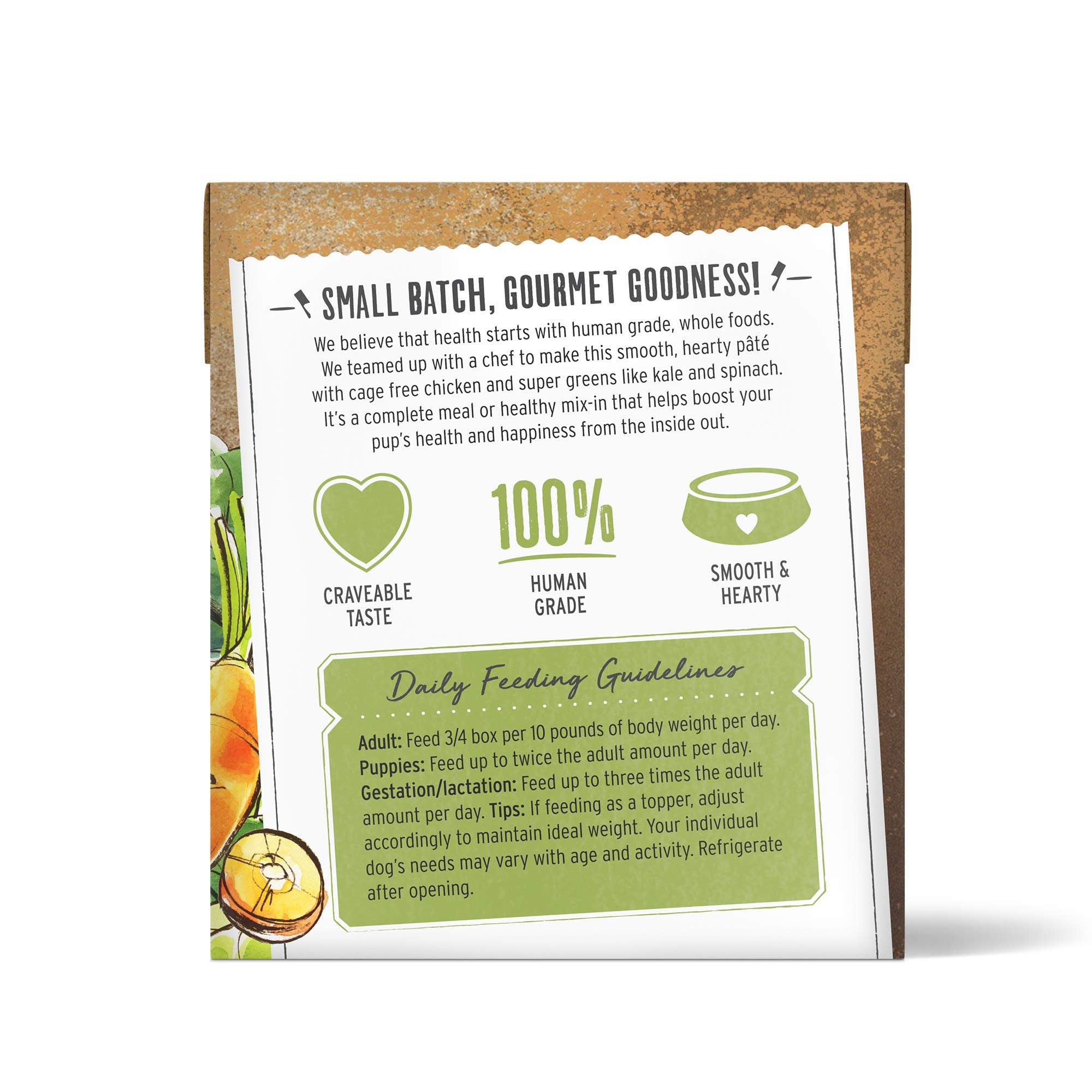 The Honest Kitchen ingrédients épinards et kale pour nutriments végétaux