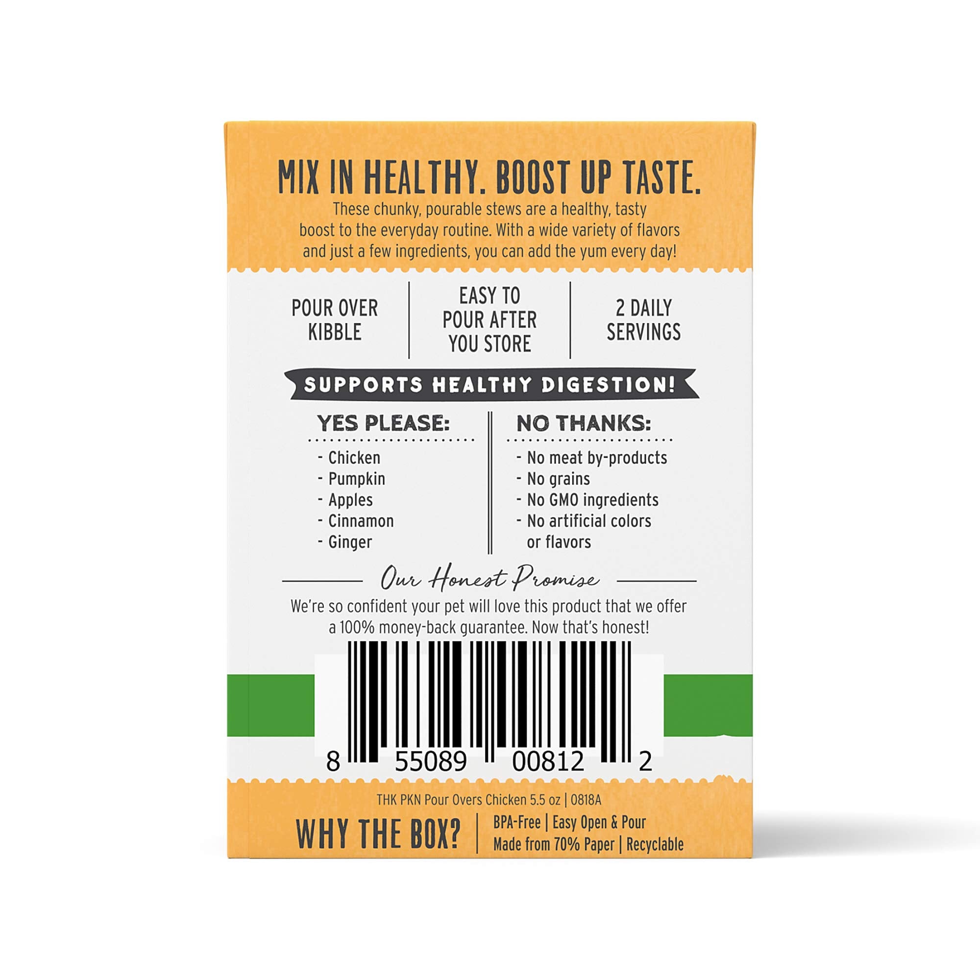 The Honest Kitchen bol servi mélangé aux croquettes, bénéfice attractivité repas