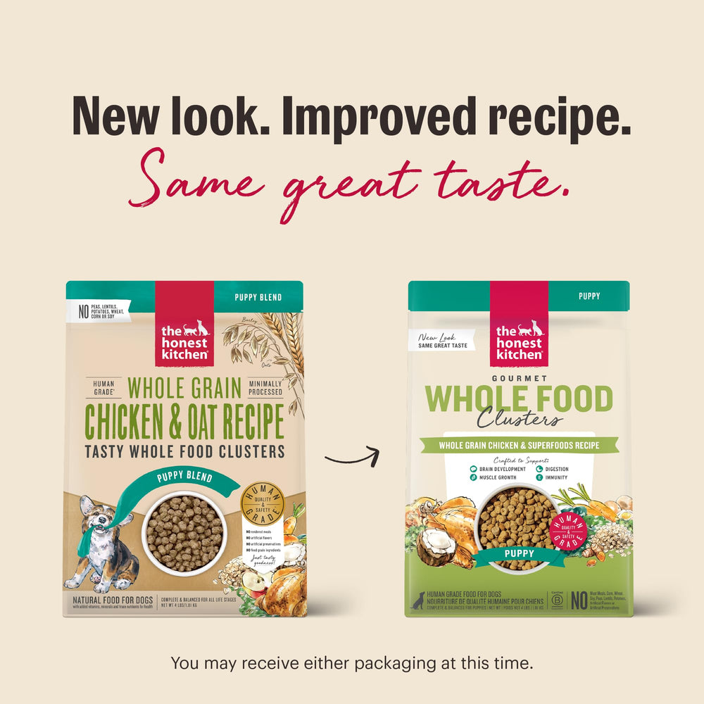 The Honest Kitchen puppy servi dans un bol, favorise repas complet et appétence