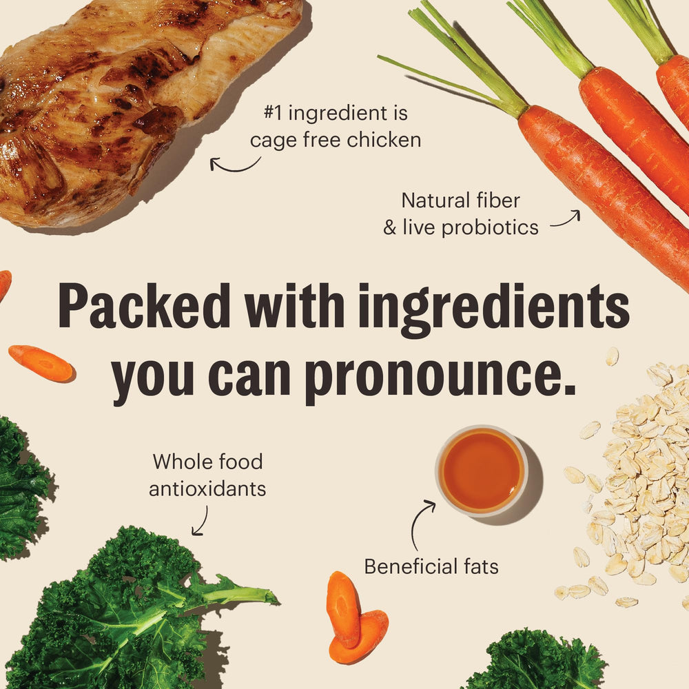 The Honest Kitchen superaliments avoine carotte brocoli montrant antioxydants naturels