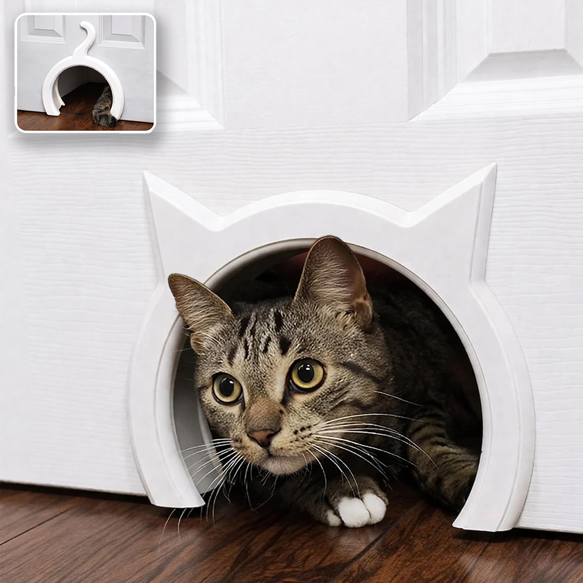 The Kitty Pass vue de face intégrée à une porte, esthétique et pratique