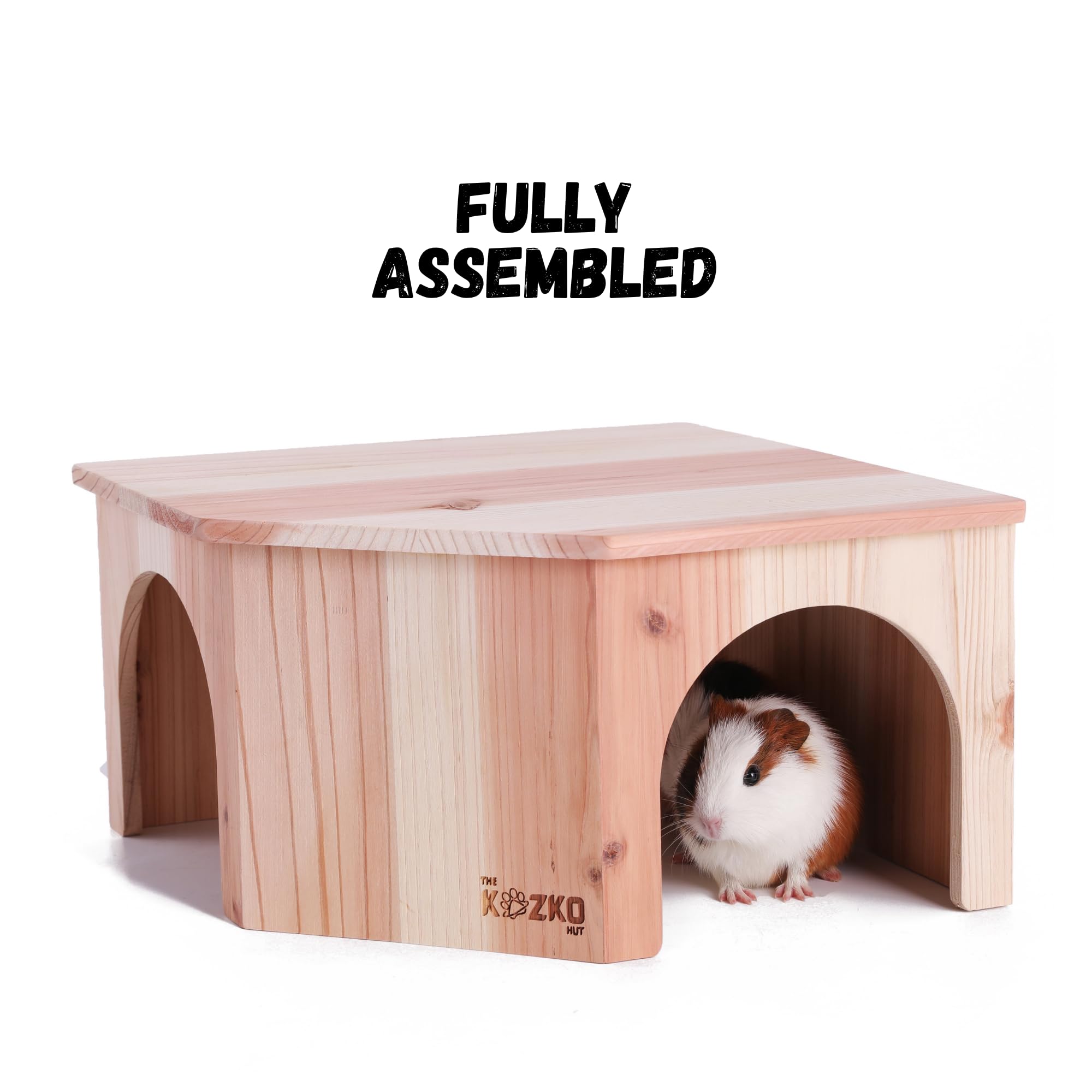 THE KOZKO HUT tapis absorbant inclus pour une litière plus sèche et propre