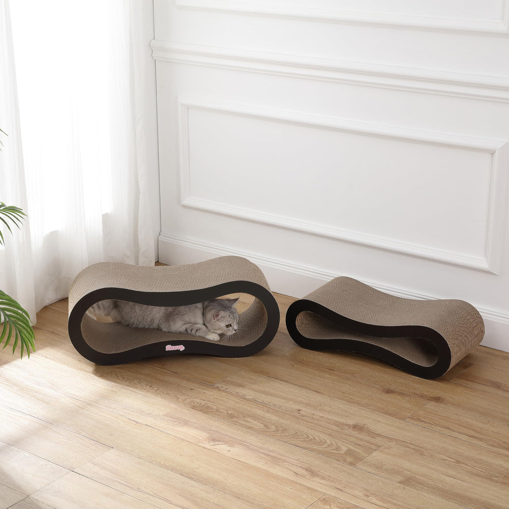 THE LICKER STORE gros plan texture carton ondulé offrant prise pour griffes