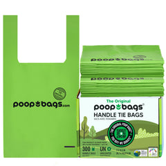 The Original Poop Bags face de l'emballage montrant quantité et avantages